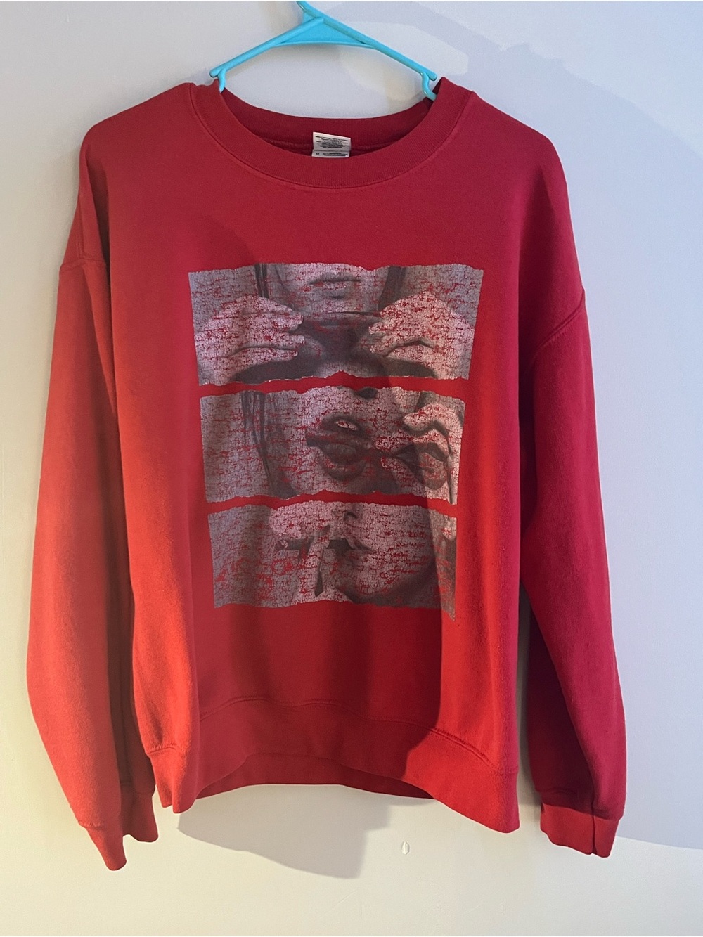 Medium Red Graphic Crew neck Tee